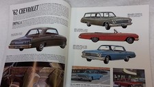 62 Chevrolet Car Sales Brochure, LHD.