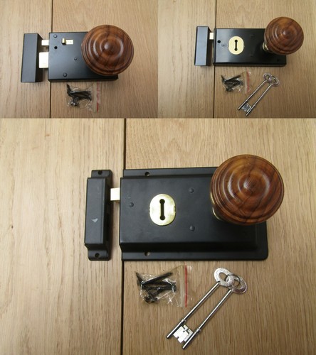 Rim lock door knob handle - lock, sets