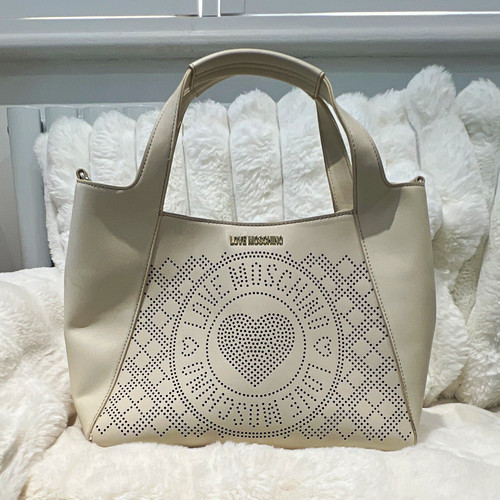 Love moschino beige perforated - love,