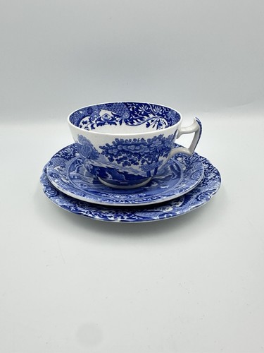 Spode vintage blue italian tea - vintage,