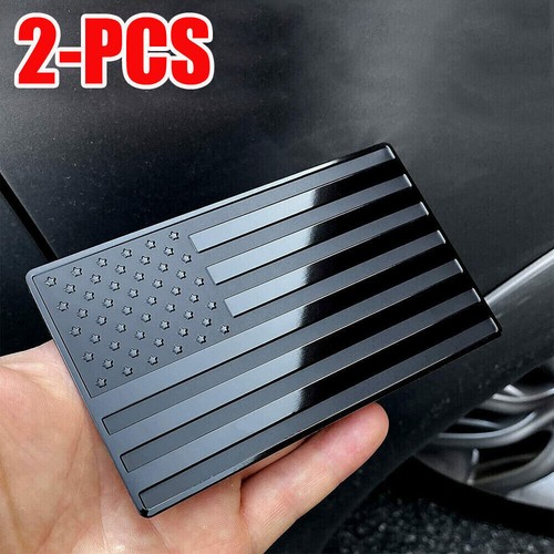 Metal american flag car - flag,