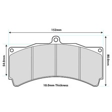 EBC Brakes RP-X Brake Pads For AP Racing CP5555 / CP5060 Calipers