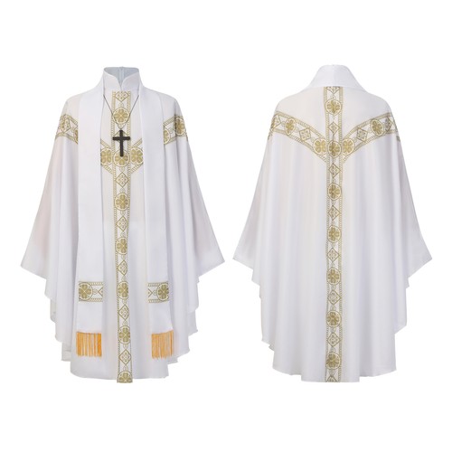 Catholic chasuble with clergy - chasuble,