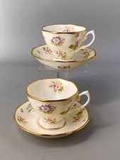 Royal Albert 100 Years 1920 Spring Meadow Pair Of Tea Cups & Saucers - 1st New