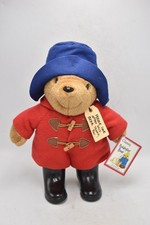 Vintage 1999 Eden Toy Paddington Bear – Red Coat, Blue Hat, Black Wellies – Tags