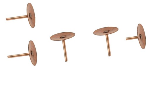 Copper disc rivets nails - copper,