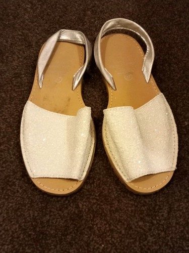 Espadrilles white sparkle size - white,