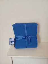 Habitat Maubec Tablecloth 100% Cotton Blue 180x240cm