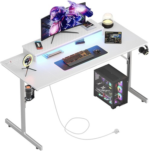 131 6cm gaming desk with - 131.6cm,