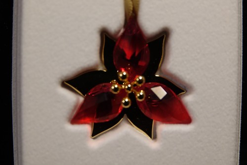 Swarovski poinsettia ornament - swarovski,