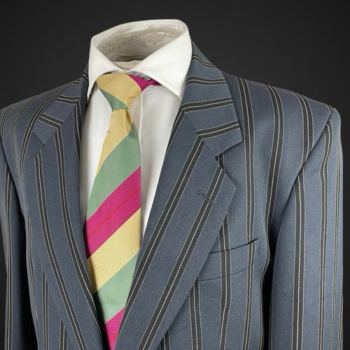 Men striped blazer jacket - striped,