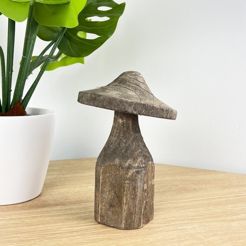 Carved wooden mushroom - wooden,
