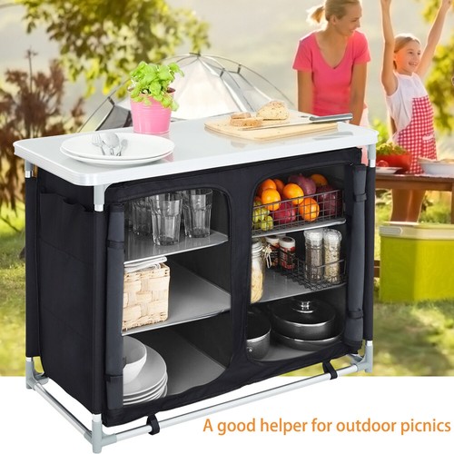 Folding outdoor shelf bbq - 6-shelf,