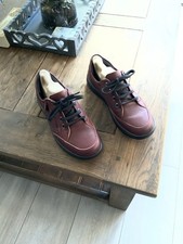 Loretta by Pavers Leather Lace Up Shoes. Browny Burgundy Colour Size 6.