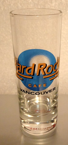 Hard rock cafe shot glass - cafe, blue