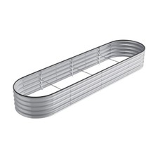 Galvanised Steel Raised Garden Bed Outdoor Flower Vegetable Herbs Planter Box