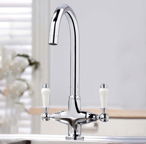 Twin lever traditional - twin, brass