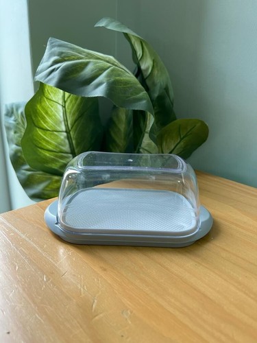 New plastic butter dish - new, &