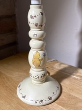 Vintage Classic Winnie The Pooh Lamp Honey Pot Nursery Candlestick Lamp 11.5” H