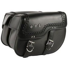 MPW Custom Leather Pannier Saddlebags 40x17x30cm
