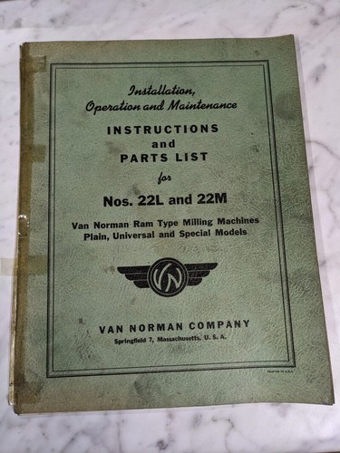 Van norman machine model - van,