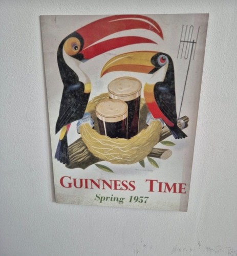 Guinness vintage metal sign - guinness,