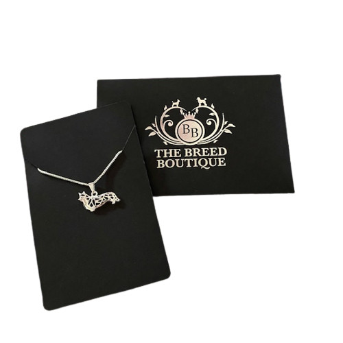 Corgi necklace with silver - with,