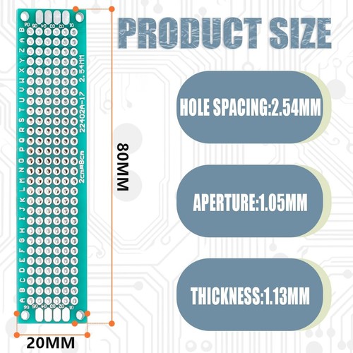 2x8cm double sided - 2x8cm, double-sided