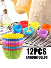 12pcs Silicone Cup Cake Muffin