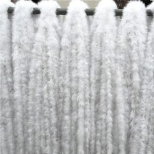 5/10x 2M Christmas Tree White Feather Boa Strip Xmas Ribbon Party Garland Decora