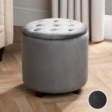 Matte Velvet Stool Storage