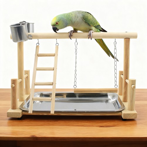 Set parrot playstand - playstand, bird