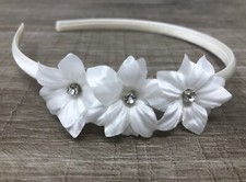 Ivory Satin Headband Hairband