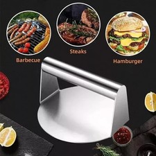 Stainless Steel Burger Press 5.51 Inch round Burger Smasher Heavy-Duty Smash UK