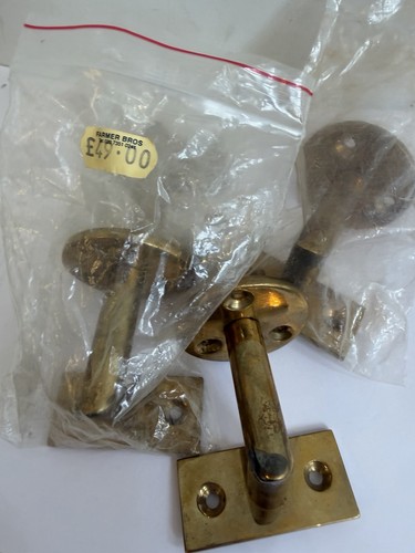 Polished brass handrail