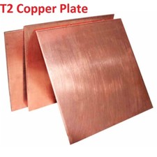 0.5mm to 6mm Thick T2 Pure Copper Plate/Sheet Copper Block Laser Cut