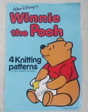 Vintage  Gary Kennedy Walt Disney’s 4 Winnie The Pooh Jumpers Knitting Pattern
