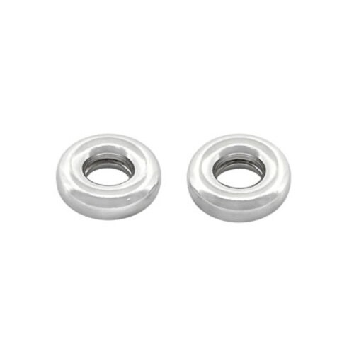 Sterling silver donut - sterling, rondelle