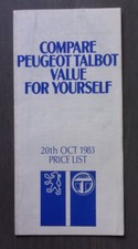 PEUGEOT TALBOT orig 1987 UK