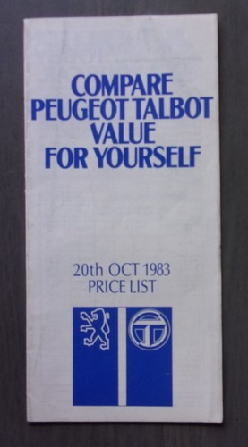 Peugeot talbot orig - orig, 1987