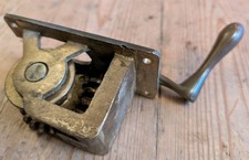 Vintage Brass Tennis Net Winder - Post Winch Handle Mechanism Metal Traditional
