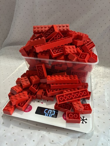 Lego red bricks - red, ~