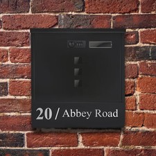 Personalised Black Letterbox