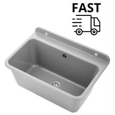 Basin Sink Laundry Utility Industrial Garage Grey Outdoor Indoor Large UK