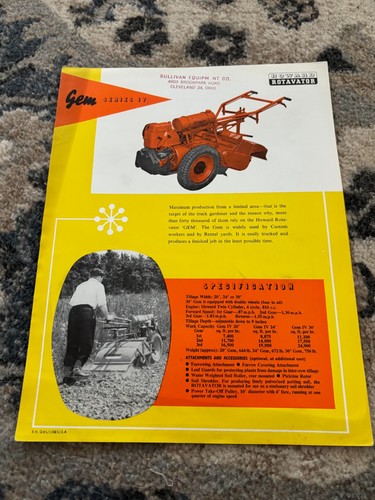 Howard rotavator gem series - rotavator,