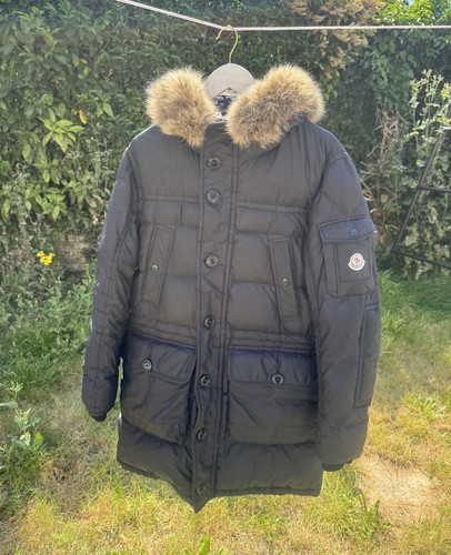Moncler cluny navy real - navy, fur