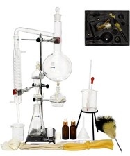 Lab Glassware 250-1000ml Atmospheric Distillation Kit Chemistry Purification gb