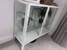 IKEA White Glass Display
