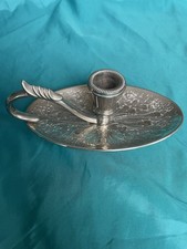 Vintage Seba Silver Plated Candle Holder with Handle - Beautiful condition