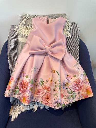 Girls pink floral occasion - girls,